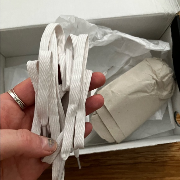 Beige and maroon Rag & Bone Sherpa sneakers - Picture 6 of 13